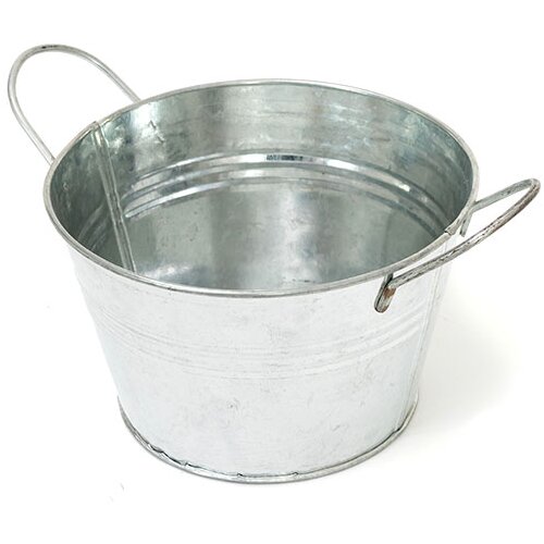 Metalna kofa sa ručkama 16x10 cm (posude od cinka) Slike