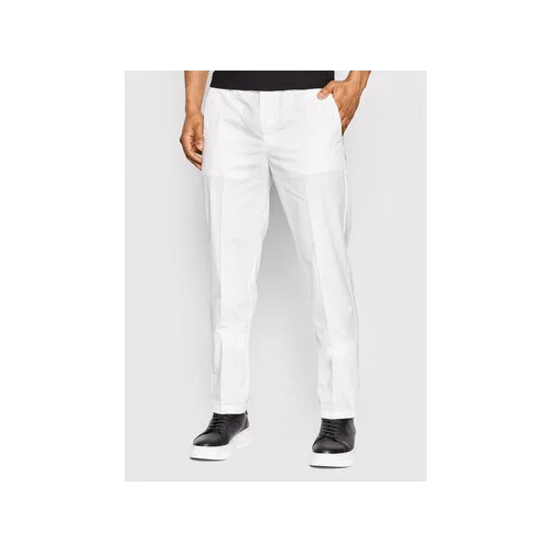 United Colors Of Benetton Chino hlače 4W3L55JK8 Bela Slim Fit