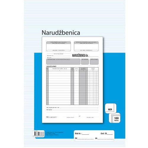 Obrazac A-14/NCR narudžbenica A4 Fokus Cijene