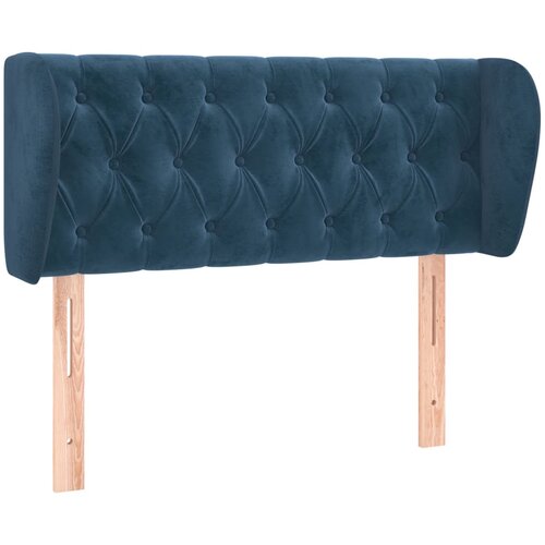 Maison Chic Vzglavna omarica - Nočna omarica - Posteljna omarica z u&scaron;esi temno modro 93x23x78/88 cm žamet, (21710134) Cene
