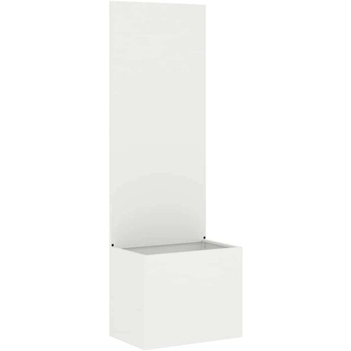 vidaXL Vrtni Sadič s Dekorativnom Pločom Bijela 50 x 140 cm Cene