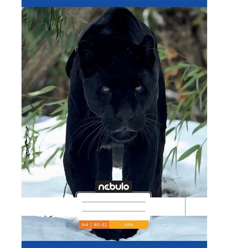 NEBULO klamerica glatka bilježnica s uzorkom crnog leoparda 80-32 A/4 Cijene