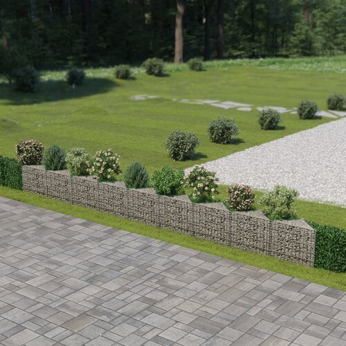 vidaXL Gabion stena iz pocinkanega jekla 630x30x50 cm Cene