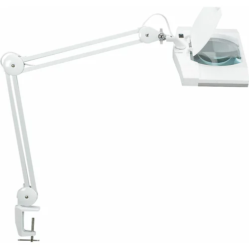 Maul LED-svetilka s povečevalnim steklom vitrum, z mizno spojko, bele barve