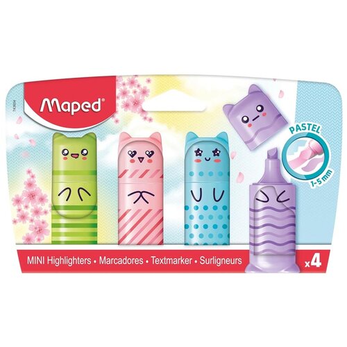  TEKST MARKER MAPED PASTEL MINI SET 1/4 Cene
