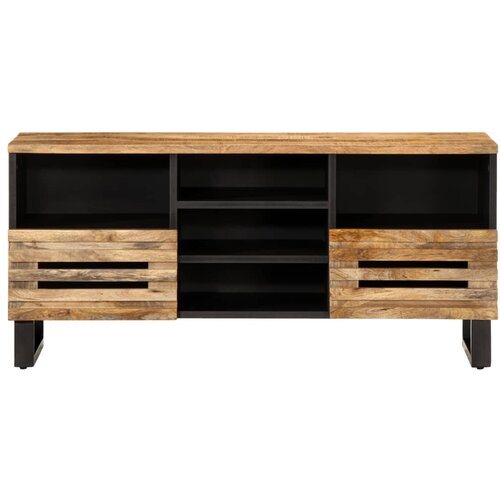 Maison Chic TV omarica - TV stojalo - Televizijska omarica 100x34x46 cm trden robusten mangov les, (21700039) Slike