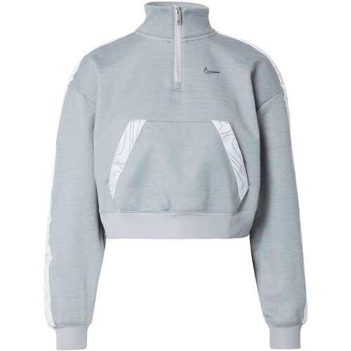 Nike &amp;Scaron;portna majica svetlo siva / črna / bela Slike