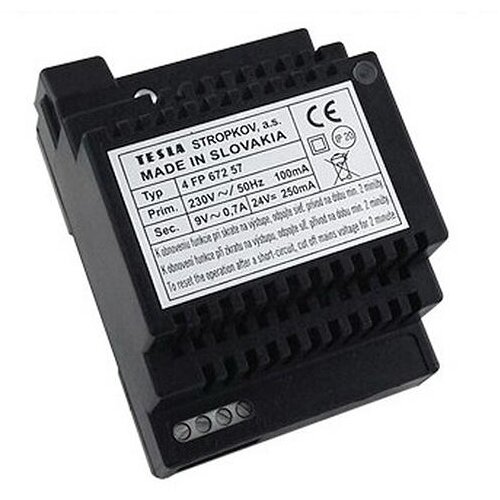Tesla 4FP 672 57 - napajanje, 2-BUS, 24V / 0.25A DC i 8V / 0.7A AC Slike