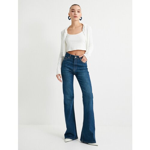 Koton Flare Jeans Slim Fit Standard Waist Elastic Cotton Pocket - Victoria Jeans Slike
