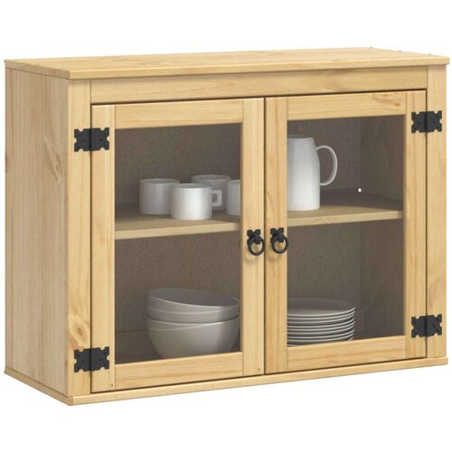 Cabinet s policom Med 60 x 32 x 40 cm Čvrsto borovo drvo Slike