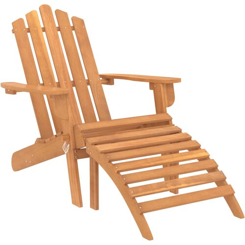 Maison Chic Vrtni Stoli - Stol za vrt Adirondack z oporo za noge trden akacijev les JS614, (21877670) Cene