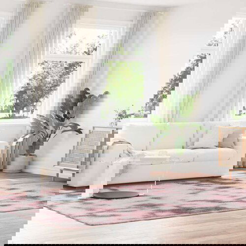 vidaXL Košata preproga prašna roza 240x340 cm poliester Cene