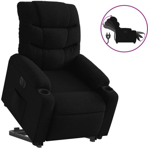Maison Chic Električni naslanjač - Relax naslanjač s funkcijo vstajanja črn, (22061302) Cene