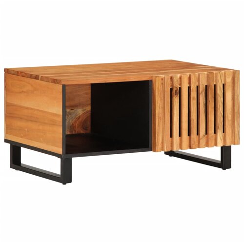 VidaXL Klubska mizica 80x51x40 cm trden akacijev les Slike