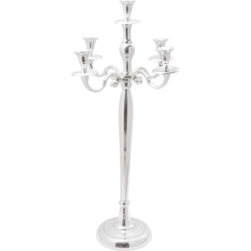  Držač svijeća Srebrna 32x32x79 5 cm Aluminij Cijene