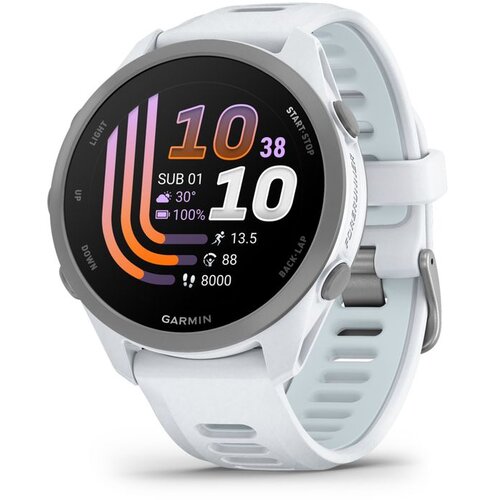 Garmin GPS sat za trčanje Forerunner 170, boja bijelog kamena s bijelo-plavim remenom Cijene