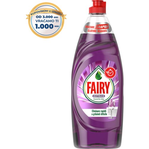 Fairy extra plus lilac deterdžent za pranje posuđa 650ml Slike