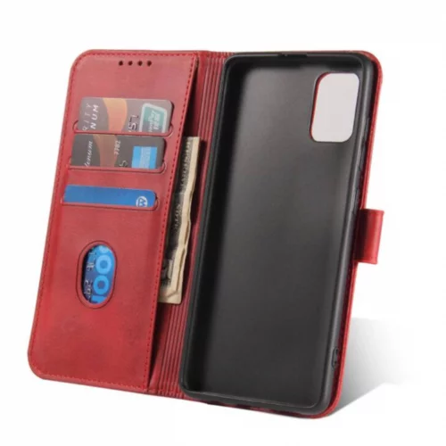 Onasi wallet denarnica usnjena preklopna torbica Xiaomi 12T / 12T Pro - rdeča