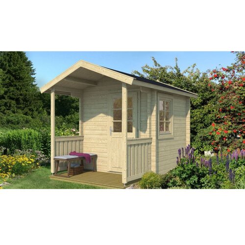Male kuće Sauna kućica NIKLAS ISO 220 &amp;times; 220 cm &amp;ndash; bez zavr&amp;scaron;nog krovnog pokrova Slike