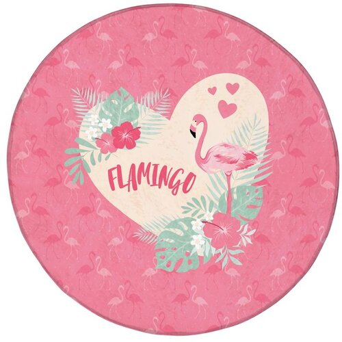  3D prostirka-tepih "Flamingosi" (prečnik 100 cm) Cene
