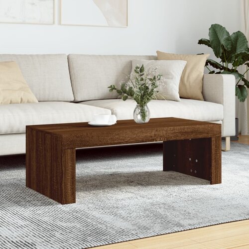 VidaXL Stolić za kavu Smeđa hrasta 102x50x36 cm konstruirano drvo Slike