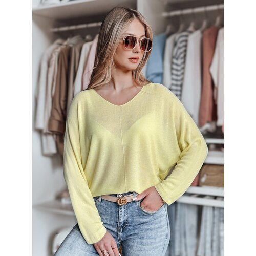DStreet Sweter damskie one size oversize NORVAN cytrynowy Cene