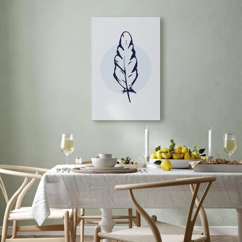  Slika - Blue Feather (1 Part) Vertical 60x90 Slike