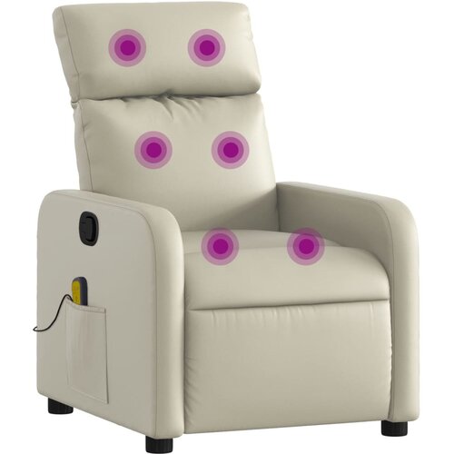 Maison Chic masažni stol - Relax naslanjač krem umetno usnje, (22061439) Cene