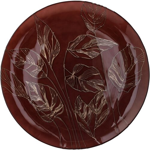 Tognana Stakleni tanjir Galassia Calathea, 28 cm, Boja ćilibara Slike