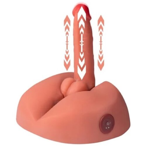  Thrusting Honey dildo sa potiskom i vibracijom — cyberskin, 16 cm, punjiv — SQ MAR30025 Cene