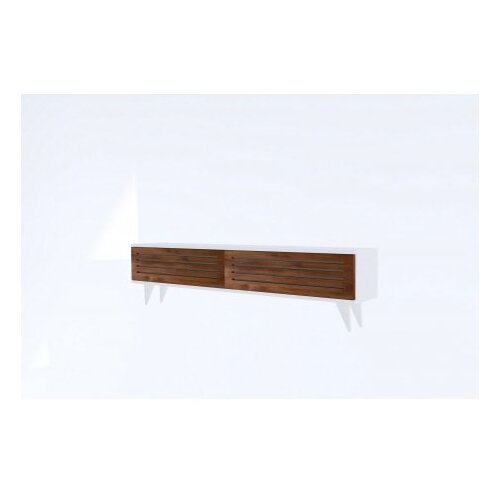 Hanah home hill walnut white polica za tv Slike