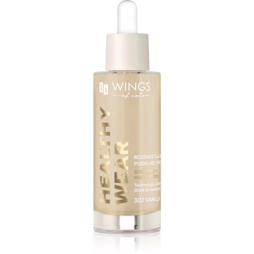 AA Wings of Color Healthy Wear Radiant Foundation posvetlitveni vlažilni tekoči puder odtenek 302 Vanilla 30 ml Cene