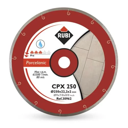 Sara Rubi CPX 250 x 25,4 mm Pro Diamond Disc, za porcelana, (21118257)