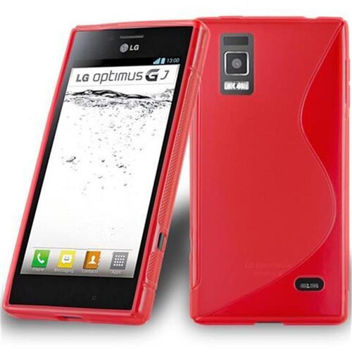 Cadorabo Case, združljiv z LG v Candy Apple Red - Za&scaron;čitni pokrov iz fleksibilnega silikona TPU, (20589344) Cene