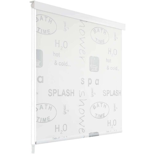 vidaXL Rolo zastor za tuš 120 x 240 cm s raznim natpisima Cene
