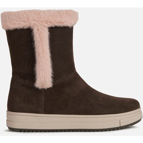 Geox Brown Girls Winter Boots Rebecca WPF - Girls Cene