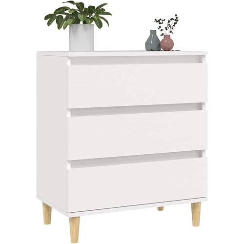  Komoda bijela 60 x 35 x 70 cm od konstruiranog drva Slike