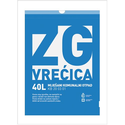 Vrećica ZG za miješani komunalni otpad 40L pk10 Cene