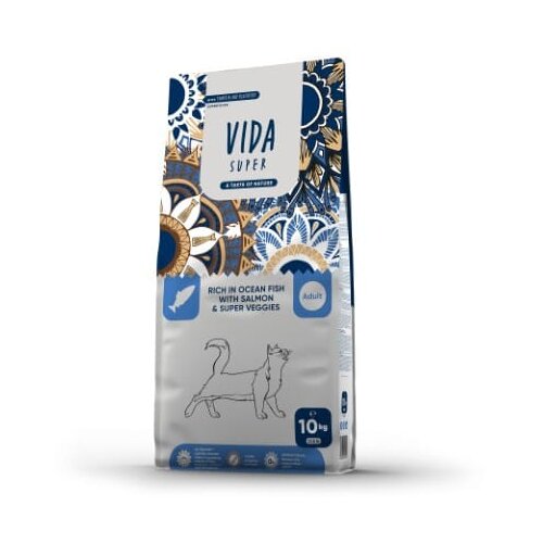Craftia vida super rich in ocean fish with salmon &amp;amp; super veggies adult cat - 10 kg Slike