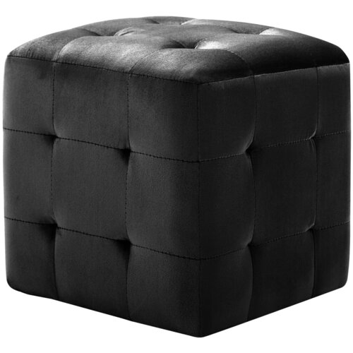 Maison Chic Dvo delni komplet Nočne omarice - Nočne mize črne 30x30x30 cm žametno blago, (21687129) Cene