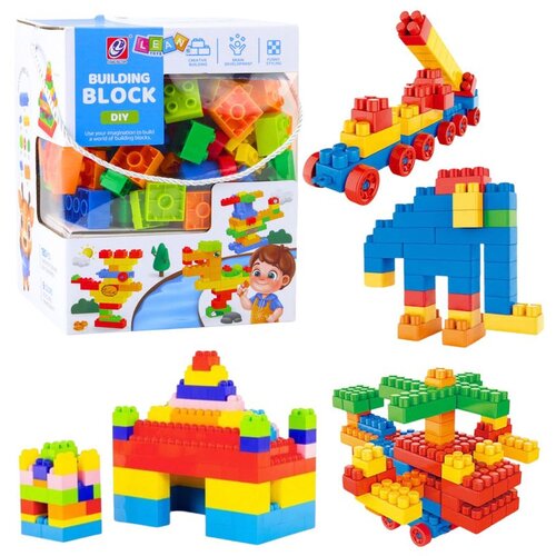  Set 3D &amp;scaron;arenih građevinskih blokova 180 komada. Slike