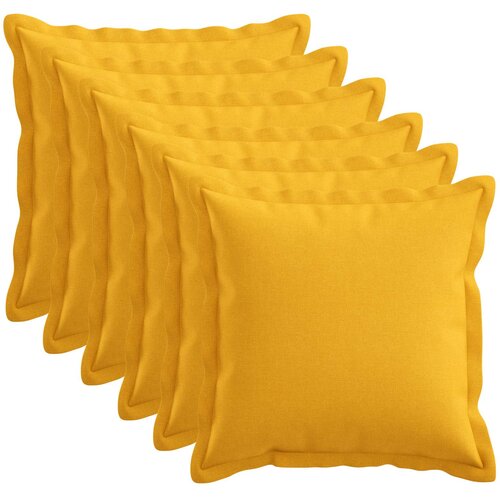  Presvlaka za jastuk 6 pcs HOUTEN Svijetlo žuta 45 x 45 cm Cijene