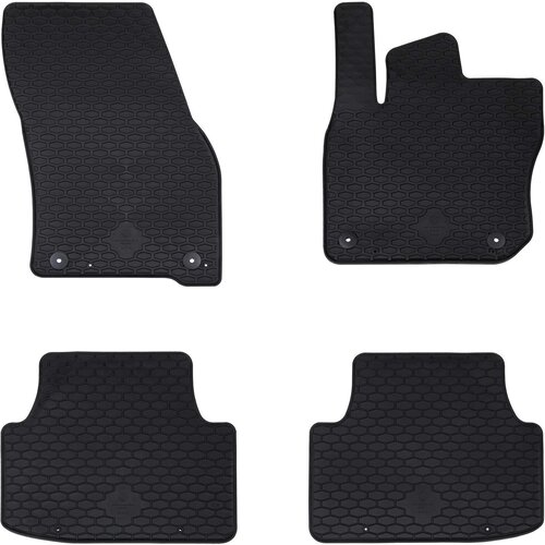 Auto tepih 4 pcs Crna prikladno za VW TIGUAN MHEV &amp;amp; PHEV 2024- Slike