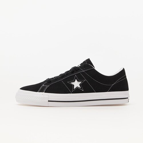 Converse Cons One Star Pro Suede Black/ Black/ White Cene