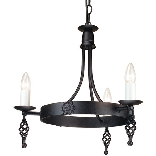 Elstead Lighting Elstead Belfry Lestenec s 3 lučmi, črne barve, E14, (22099667) Cene