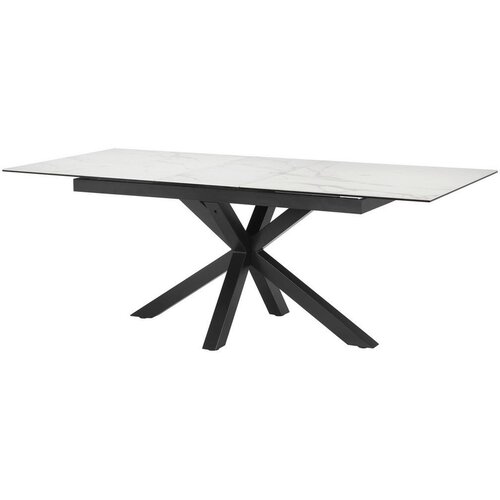 MID.YOU Raztegljiva Miza Lotus, Bela, 168-210x90 Slike