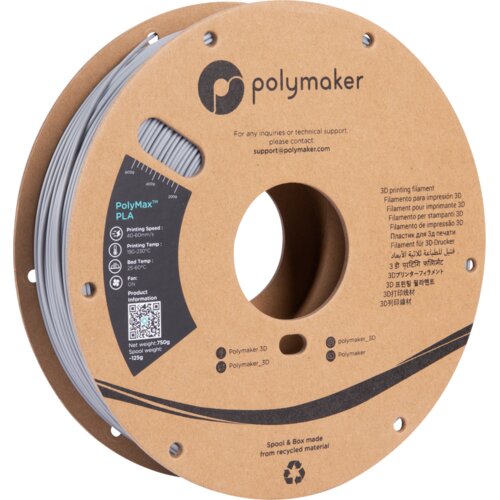 Polymaker polymax pla grey, 1.75 mm / 750 g Cene