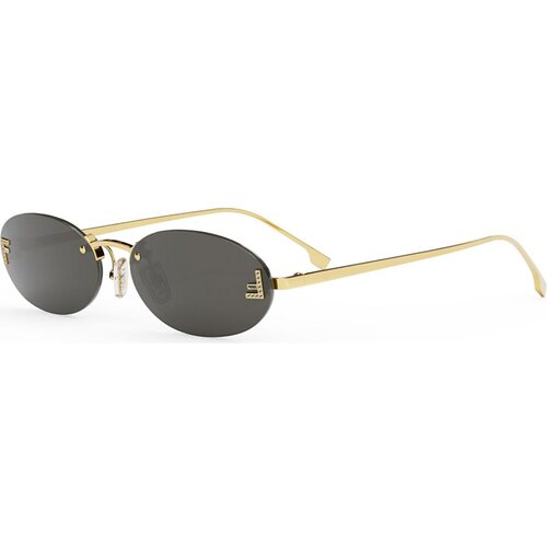 Fendi First Crystal Grey Oval Sunglasses - ONE SIZE (54) Cene