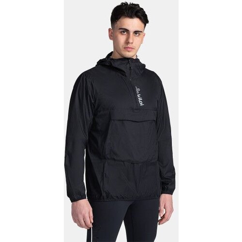 Kilpi Men's lightweight anorak jacket ANORI-M Black Cene