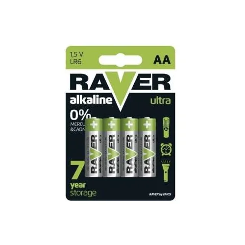 Emos BATERIJA RAVER ALKALINE LR6-B4 B7921